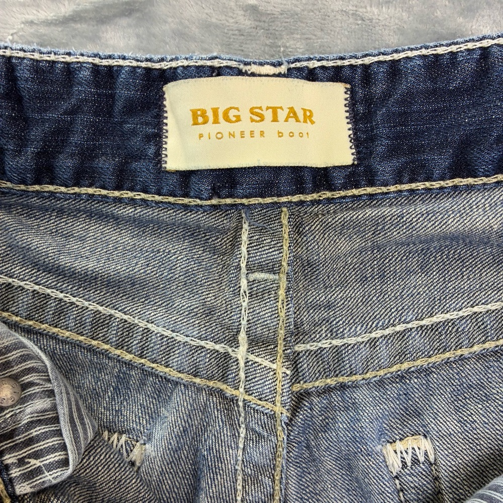 Big Star Pioneer Boot Mens Jeans Size 33L Distressed Cowboy Western Rodeo - Picture 12 of 16